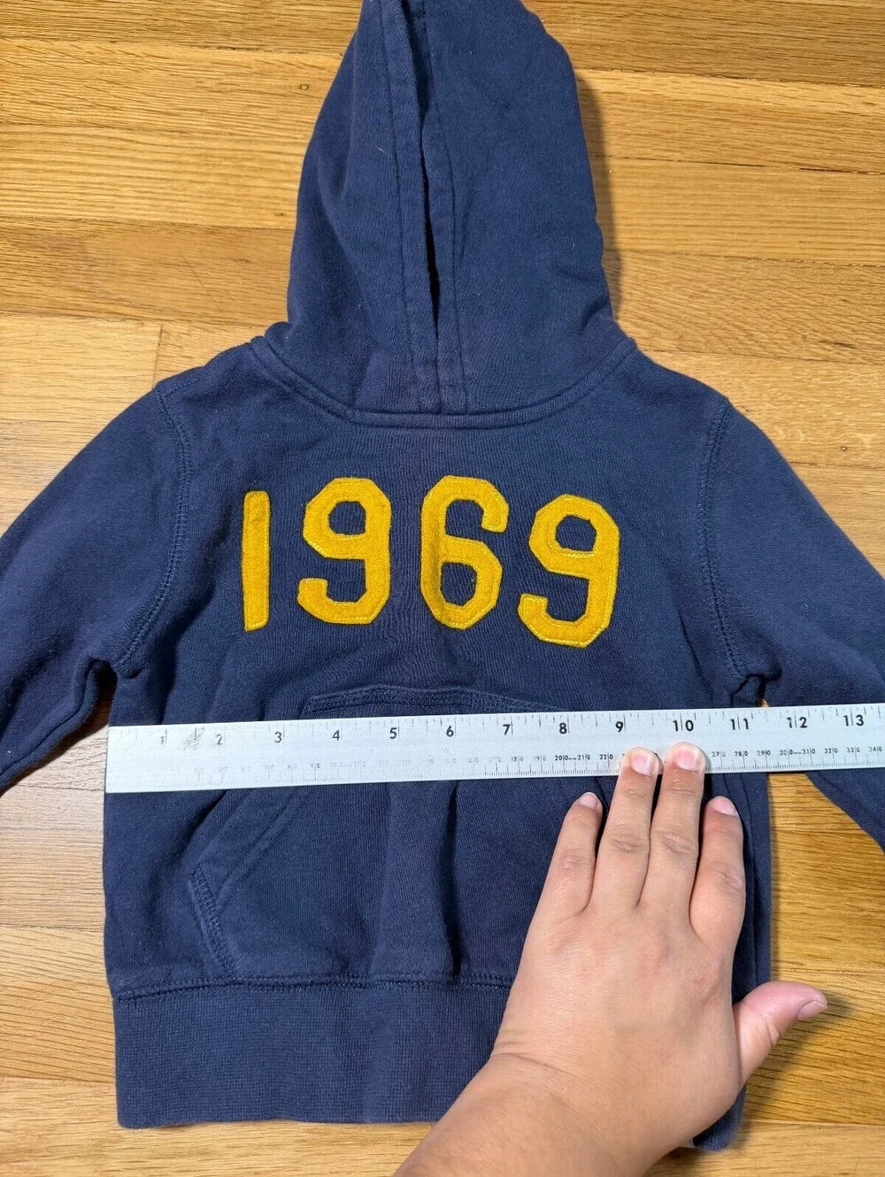 Baby Gap Navy and Yellow Classic Hoodie Pullover Size 18-24